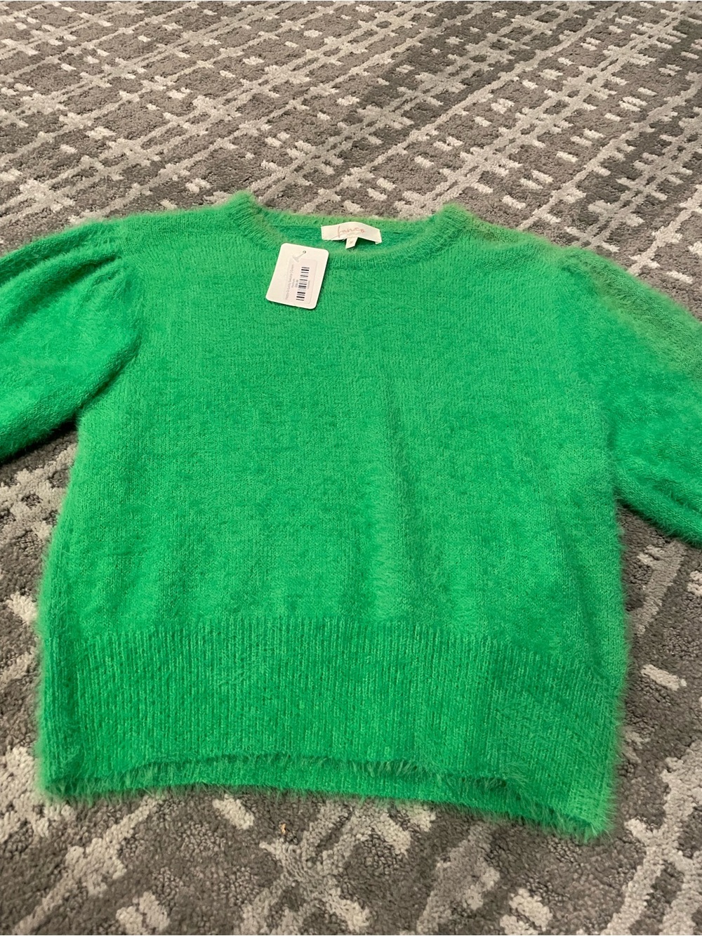Green Mohair Crewneck Sweater - Fanco